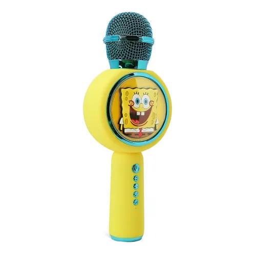Mikrofon z głośnikiem Bluetooth OTL Technologies Karaoke SPONGEBOB 5W Żółty