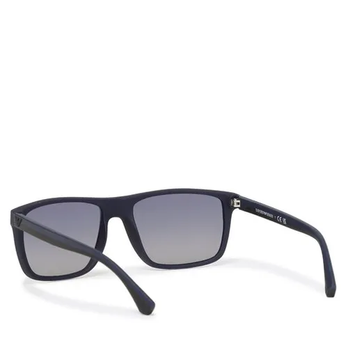 Okulary przeciwsłoneczne Emporio Armani 0EA4033 Black/Rubber Blue - Rozmiar (EU) 56