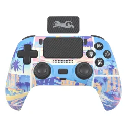 Pad FroggieX FX-P5-GP4-W Vibe City Edition do PC, PlayStation 5, Android, iOS Bezprzewodowy Biały