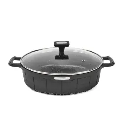 Patelnia nieprzywierająca STARKE PRO CROWS MARBLE 28 cm