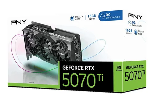 Karta graficzna PNY GeForce RTX 5070 Ti STD Triple Fan OC 16GB DLSS 4