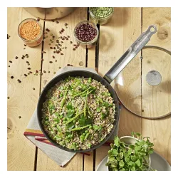 DE BUYER Choc Intense 28 cm czarna - patelnia / wok nieprzywierający