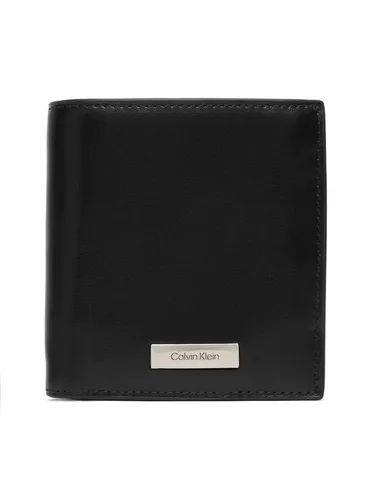 Кошелек Calvin Klein Portfel Plaque Slim Trifold с отделением для монет LV04D1137G