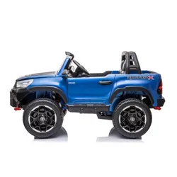 Auto Na Akumulator Dla 2 Dzieci Toyota Hilux 4X4 Lakier Pilot Eva Skóra LED Radio MP3