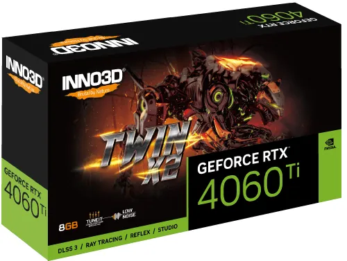 Karta graficzna Inno3D GeForce RTX 4060 Ti Twin X2 8GB GDDR6 128bit DLSS