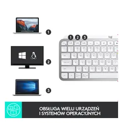 Klawiatura membranowa Logitech MX Keys Mini - szary