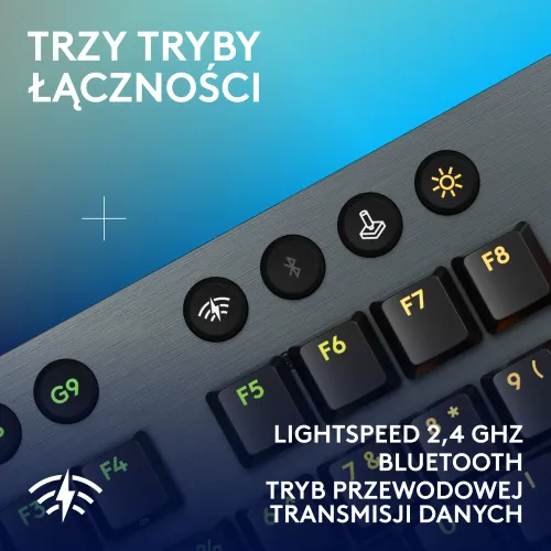 Klawiatura mechaniczna Logitech G915 X Lightspeed Tactile US INTL Czarny