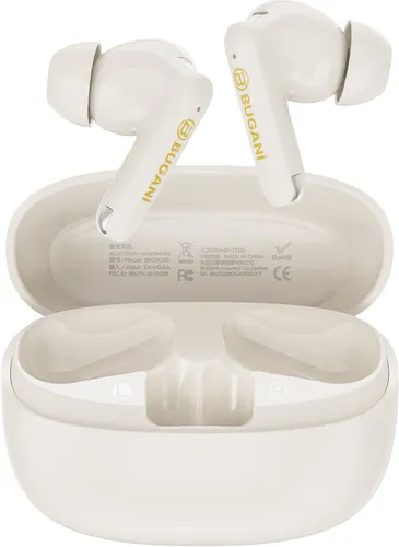 Słuchawki dokanałowe BUGANI Freebuds B20 ANC Kremowy