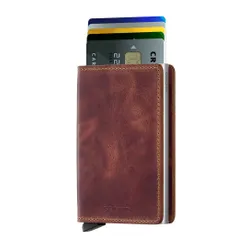 Slimwallet Secrid RFID Vintage-brown koruması