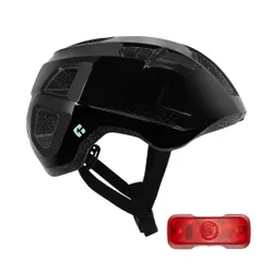 Kask rowerowy LAZER Vandal KinetiCore Czarny Miejski (rozmiar M/L) + Lampka rowerowa LAZER LED Uniwersalna PLZ2227891238