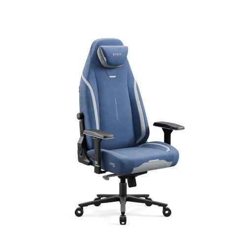 Fotel Diablo Chairs X.Eye Prime, Normal Size, Meta Ocean Gamingowy do 140kg Niebieski