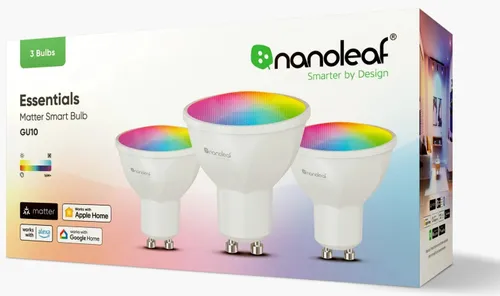 Inteligentna żarówka LED NANOLEAF Essentials Smart ICNF080B023GU10 5W GU10 Matter (3 szt.)