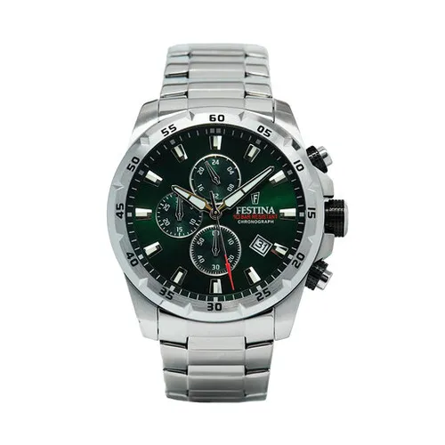 Festina Chrono Sport Saatler 20463/3 Gümüş / Yeşil