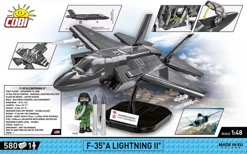 Конструктор COBI Armed Forces F-35A Lightning II Poland 580 шт.