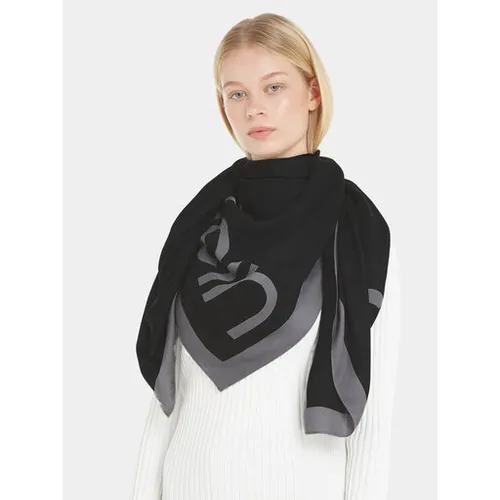 Calvin Klein AOP Sling Jaquard eșarfă Logo 130x130 K60k611125 CK negru BAX