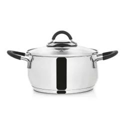 Garnek ze stali nierdzewnej z pokrywką DALIE STEEL 2,6 l