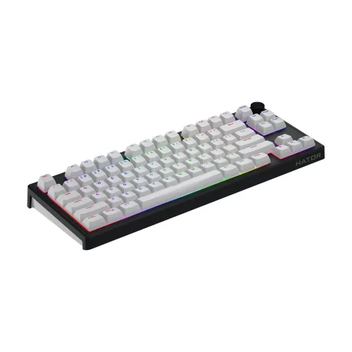 Klawiatura mechaniczna Hator Skyfall 80 Wireless Aurum Lemon Czarno-Szary