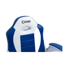 Fotel COBRA Junior Pro Niebiesko-biały