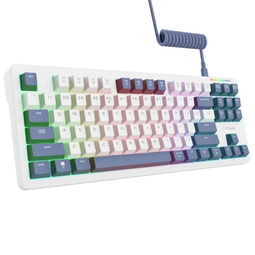 Klawiatura mechaniczna Trust GXT 872 Xyra TKL Biały