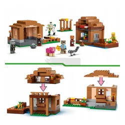 LEGO Minecraft 21596 Najazd przywoływaczy na wioskę, zestaw klocków 9+