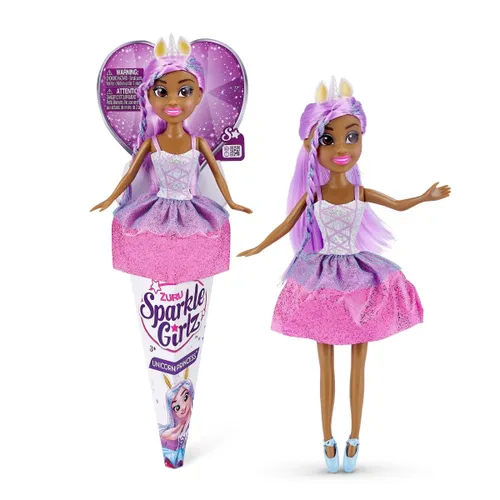 ZURU Sparkle Girlz Кукла 10,5 дюймов Принцесса и Единорог коробка из 12 штук