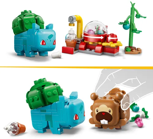 LEGO 72155 Pokémon SMART Play Bulbasaur i Bidoof z krzewem jagody