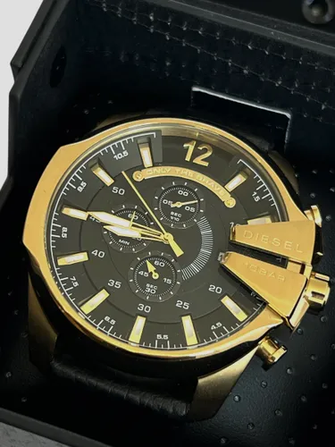 Zegarek Diesel Mega Chief DZ4344 Gold/Black/Gold - outlet