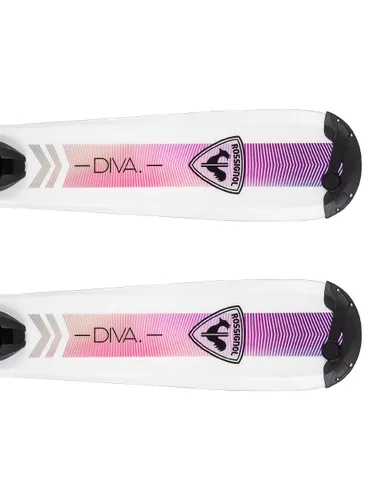 Narty dziecięce ROSSIGNOL DIVA JR + wiązania LOOK KID 4.5 z GRIP WALK 2026 - Długość (cm) - 100