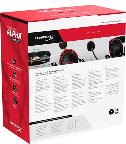 HyperX Cloud Alpha Kablosuz Kırmızı Kulaklıklar (4P5D4AA)