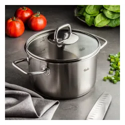 FISSLER Viseo 3,6 l - garnek ze stali nierdzewnej ze szklaną pokrywką