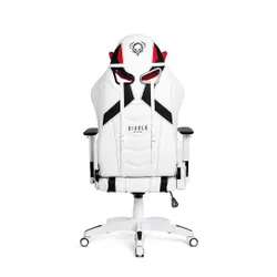 Fotel Diablo Chairs X-Ray Normal Size Gamingowy do 150kg Skóra ECO Biało-czarny