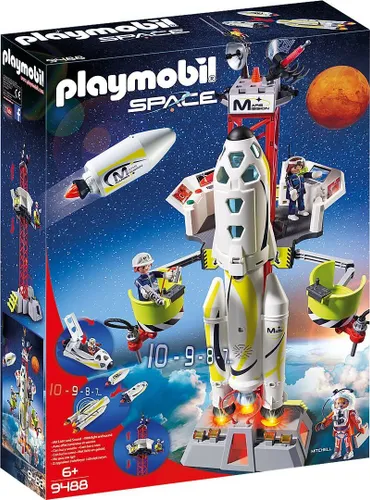 Fırlatma rampalı Playmobil Uzay Roketi (9488)