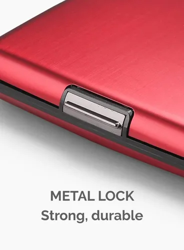 Portfel aluminiowy Ogon Design Stockholm Smart Case V3 - red