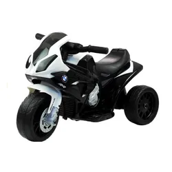 Motorek Na Akumulator Dla Dzieci 1-3 Lata Trójkołowy Bmw S1000Rr LED Skóra