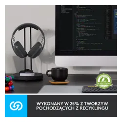 Słuchawki bezprzewodowe z mikrofonem Logitech Zone Vibe 100 Nauszne Biały