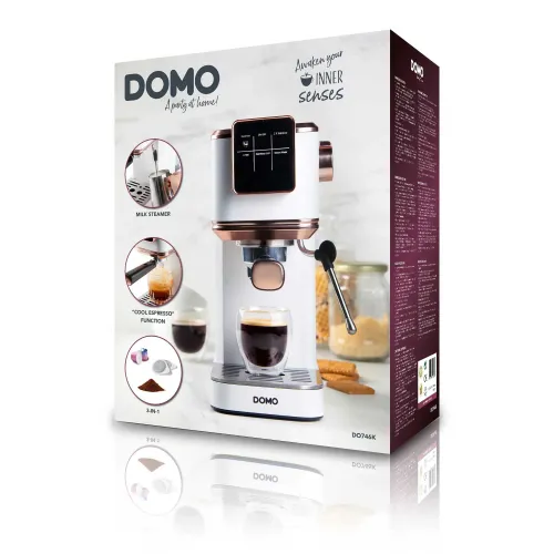 Ekspres kolbowy Domo DO746K Kawa mrożona Szerokość 19,2cm