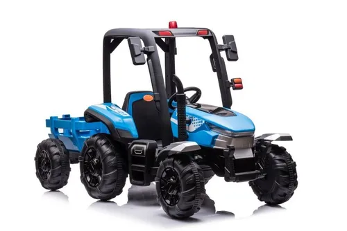 Duży Traktor Na Akumulator Dla Dziecka Blt-206 Przyczepa 24V 2X200W Pilot LED Eva Pasy Bluetooth
