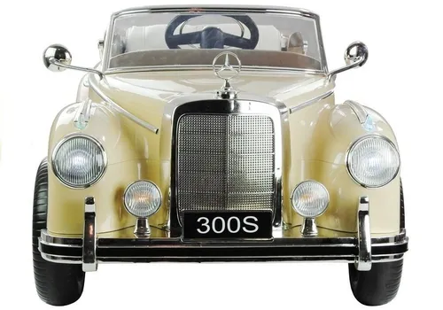 Auto Na Akumulator Dla Dziecka Retro Mercedes 300S Eva LED Pilot Skóra MP3