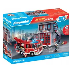 PLAYMOBIL ACTION HEROES 71603 ZESTAW STRAŻ POŻARNA ze światłem i dźwiękiem