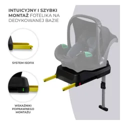 Автокресло KinderKraft база для автолюльки Mink Fx, 0-13 kg, czarny