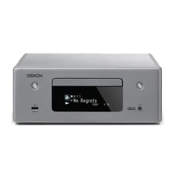 Wieża Denon RCD-N10 120W Wi-Fi Bluetooth Radio FM, Internetowe Szary