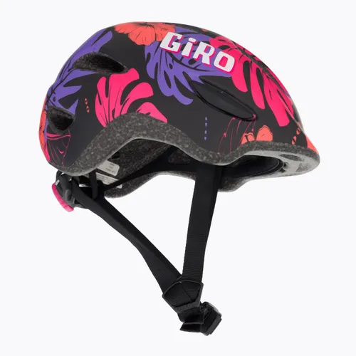 Kask rowerowy dziecięcy Giro Scamp Jr matte black floral