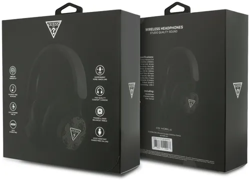 Słuchawki nauszne GUESS 4G Triangle Logo Czarny