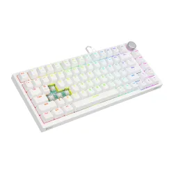 Klawiatura magnetyczna Savio ASTRAL Outemu White Jade Biały