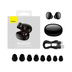 Słuchawki bezprzewodowe Baseus Bowie E2 Dokanałowe Bluetooth 5.2 Czarny