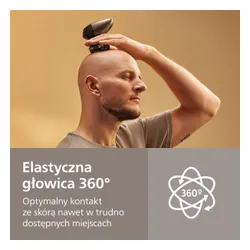 Golarka do głowy PHILIPS Head Pro Seria 9000 HS9980/16 Na mokro i sucho