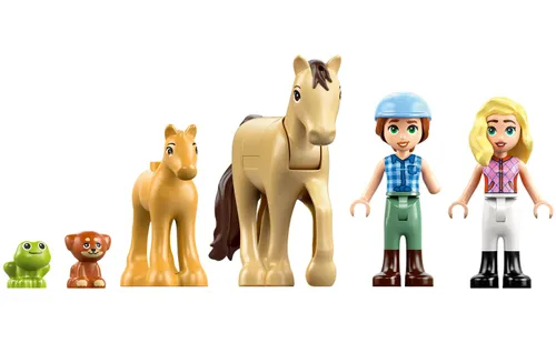 LEGO 42695 Friends Przyczepa z koniem i źrebaczkiem