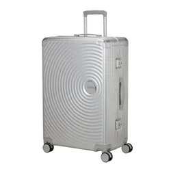 Walizka duża American Tourister Soundbox Alu - silver