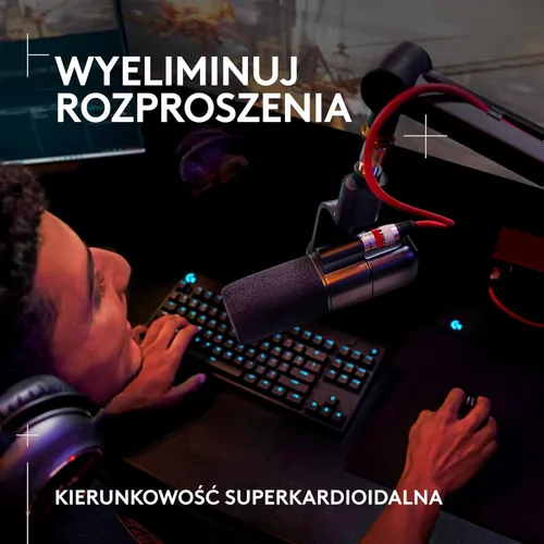 Mikrofon Logitech Yeti Studio Przewodowy Dynamiczny Biały