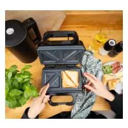 Opiekacz Kohersen Black Matt NX CERAMIC 3w1 Compact Trójkąty Gofry Panini 750W